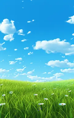 简约蓝天白云素材图壁纸背景