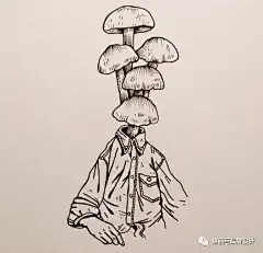 手绘丨每天画一幅黑白小画，脑洞大开，超爱这风格（二）