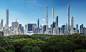 architecture Central Park double tower future gold Manhattan New York Rastvorov skyline tower