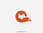 #dribbble每日精选# fox 动物logo 狐狸