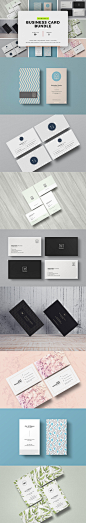 32个高端优雅的简洁商务风格名片卡片设计模板