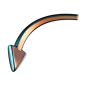 Curved Arrow  3D Icon