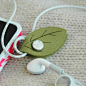 【绝对正品】韩国进口wm创意 树叶形耳机绕线器 墨绿色-淘宝网
