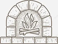 手绘素描壁炉火光图案高清素材 图案 壁炉 手绘 火光 素描 免抠png 设计图片 免费下载