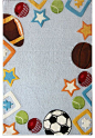 nuLOOM Handmade Kids Sportstime Wool Rug (5' x 7') contemporary-kids-rugs@北坤人素材