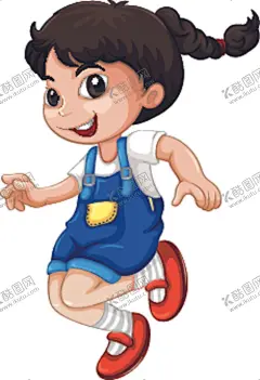卡通女孩 【酷图网】卡通女孩,女生,可爱,表情,快乐,儿童,人物素材,手绘女孩