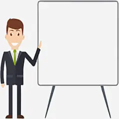 商务男士与信息边框_新图网 https://ixintu.com 边框 讲座 商务男士 矢量 免抠商务插画