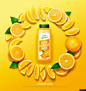 水果 创意 果汁饮料 咖啡 橙子 瓶子 酒水饮料广告海报平面设计