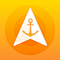 anchor-pointer-gps-compass-2016#UI# #App# #icon# #图标# #扁平##Logo# 