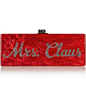 Edie Parker Flavia Mrs Claus Glittered Acrylic Box Clutch - Lyst