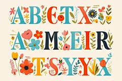 字母效果字体艺术字