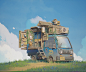 Stylized House Keeping Truck