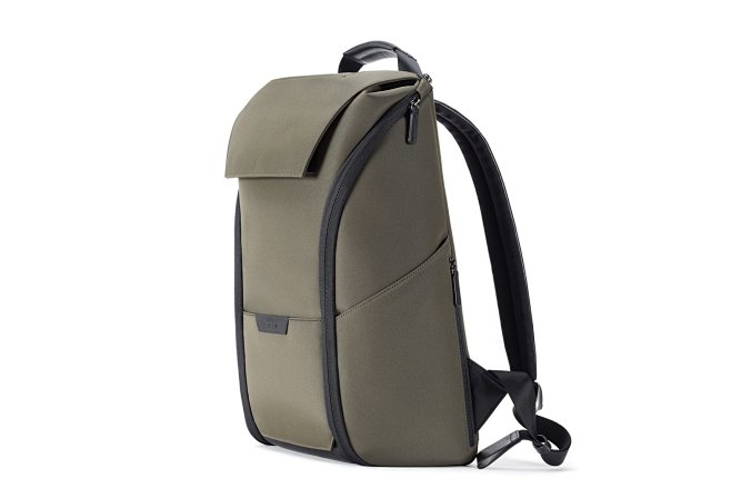 Stuart Lau Capstone Backpack Men s Olive Backpack Waterproof DuraLite Nylon Fabric Primary View