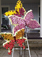 Butterfly flower arrangement sent  by Dolly Parton to the funeral service of George Jones: 