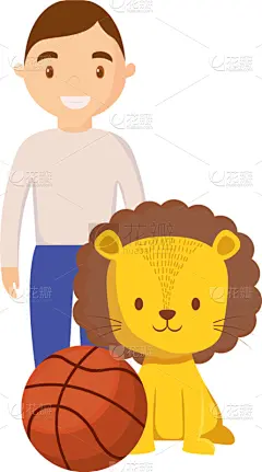 可爱的,篮子,狮子,马戏团,气球,运动,野生动物,现代,动物,爱