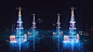 Baker Hughes Digital Imagery Design : I had the pleasure of working for Little Red Robot with some very talented people on a very exciting project for Baker Hughes as a Designer. I was hired to design a bunch of digital technology imagery for the digital 