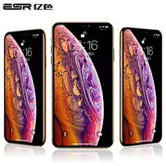 亿色iPhone Xs Max钢化膜苹果X手机iPhoneX全屏覆盖iPhoneXs镜头8xmax蓝光防指纹9D贴膜玻璃ix全包防摔屏保mo-tmall.com天猫