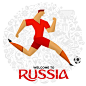 Welcome to Russia to play football! Football Players.