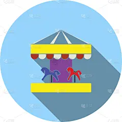 马,儿童,旋转类游乐,计算机图标,华丽的,休闲,度假,庆祝,装饰