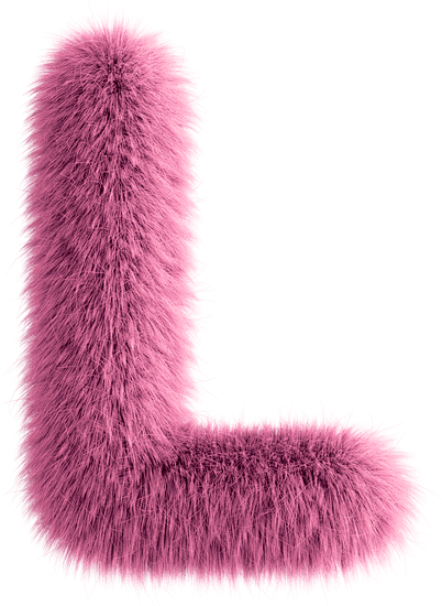 Pink 3D Fluffy Lette...