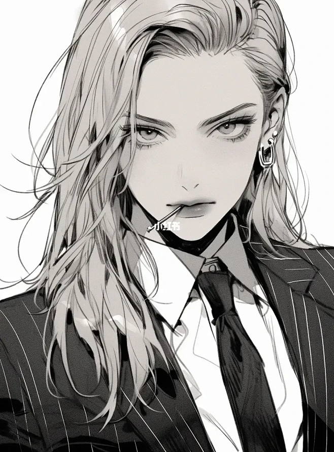 mj线稿➕sd细化设计商务女