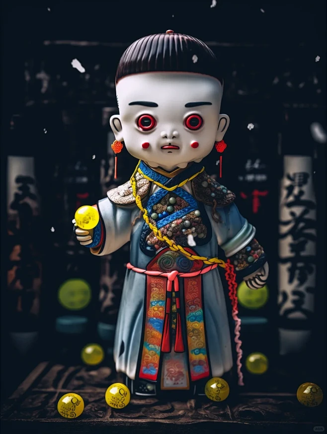 僵尸鬼娃-关键词，关注我，每日分享创意