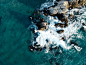 aerial view photo of rocks near body of water_素材 _T2018925 #率叶插件 - 让花瓣网更好用#