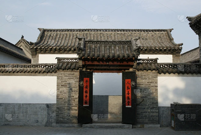 建筑物门,古典风格,古董,水平画幅,墙,无人,砖墙,建筑结构,门,屋顶素材-花瓣网