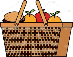 水果,牛肉汉堡,野餐篮,户外,夏天,春天,华丽的,传统,手艺,复古