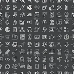 Doodle Web，无缝模式背景