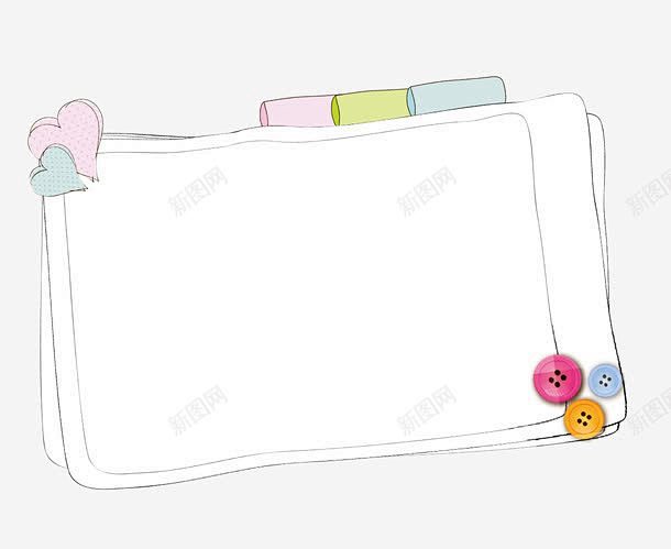 卡通文字框高清素材卡通小报卡通心形卡通纽扣对话框小报文字框文本框