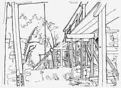 卡通建筑风景线稿_新图网 https://ixintu.com 手绘场景 手绘风景 手绘建筑 场景线描 建筑线描 风景 建筑 手绘