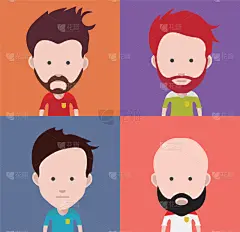 性格,多色的,男孩,人,男人,摆拍,多样,布置,收集,设计