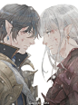 #涂鸦##FF14#艾默里克&艾斯蒂尼安……