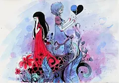 小月儿  的插画 眼泪