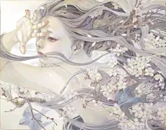 日本插画家 平野実穂(Miho Hirano) 一组唯美人物插画作品 : CG插画控