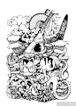 骷髅插画
