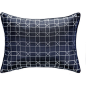 Gingerlily Geometric Navy Silk Pillowcase - 30x40cm