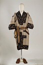 日本阿依努人的长袍，明治时代阿伊努人的... 来自奴猫仑昆 - 微博