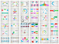 150套纯手绘制作图表，其中包含大量的要点分析、数据图表、文本框图表。另附带12种经典配色方案。