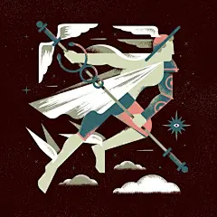 噪点风格插画作品，很有feel！ : 本文转载来源：设计之家原文链接：https://sj33.cn/cg/chys/ssch/202009/53