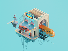 原来是阿凡采集到C4D/小空间