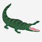 红绿色张嘴动物鳄鱼矢量图免抠素材 红色 设计图片 免费下载 页面网页 平面电商 创意素材 png素材