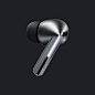 A single, Galaxy Buds3 Pro earbud in silver.