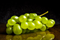 Green grapes by Sławomir Chomik
