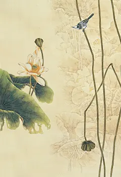 复古风中国风工笔画古典海报背景照片摄影楼后期PSD设计素材模板-淘宝网