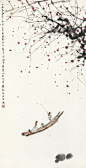 “ 感叹人生甚短暂，世事种种何计较。三寸气在千般用，一旦无常万世休。” ---- （图：傅抱石）