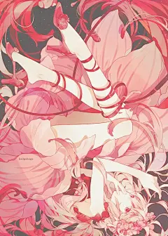 动漫女孩动漫绘画系列图集丨萝莉Q版古风美女姐妹/女仆少女漫画