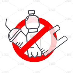 停止塑料海报