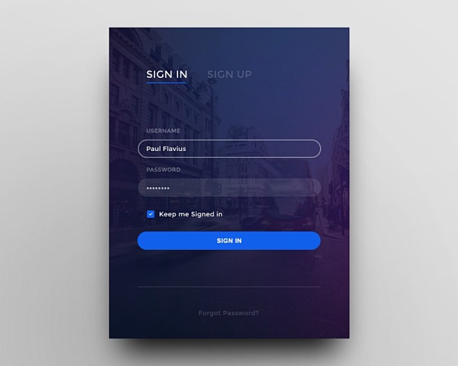 Login_Form 海外优质素材 UI...